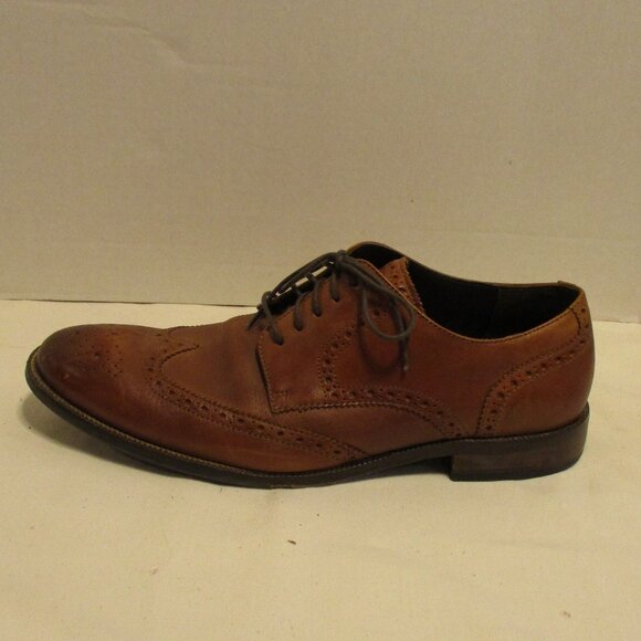 Cole Haan Oxford Men Size 10 Brown Black Lace Up Business Travel Dress Shoes main image 13